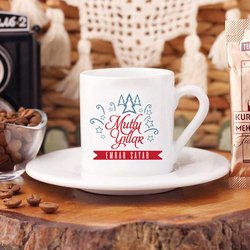 Hediyesec - Yılbaşı Hediyesi İsme Özel Türk Kahvesi Fincanı
